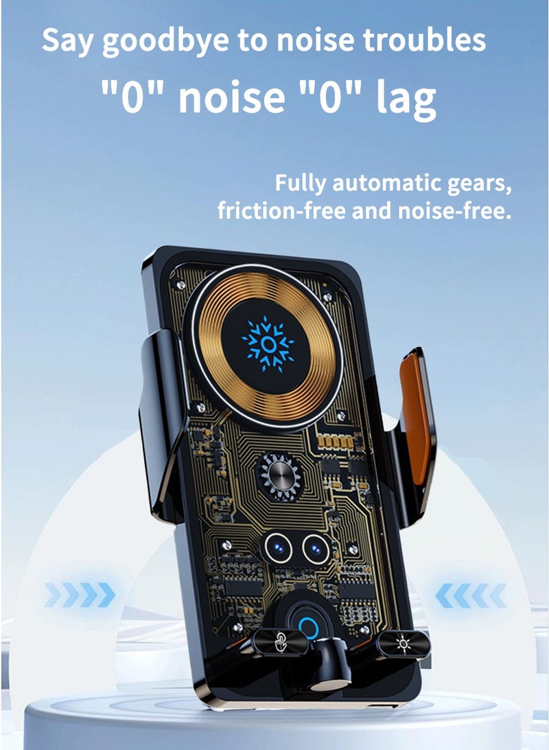 Car Phone Holder Mount Car Mount - Wireless Charging Car Mount, Mounted on Car Air Vent, Universal for All Vehicle Models and Compatible with All Mobile Phones - Image 2