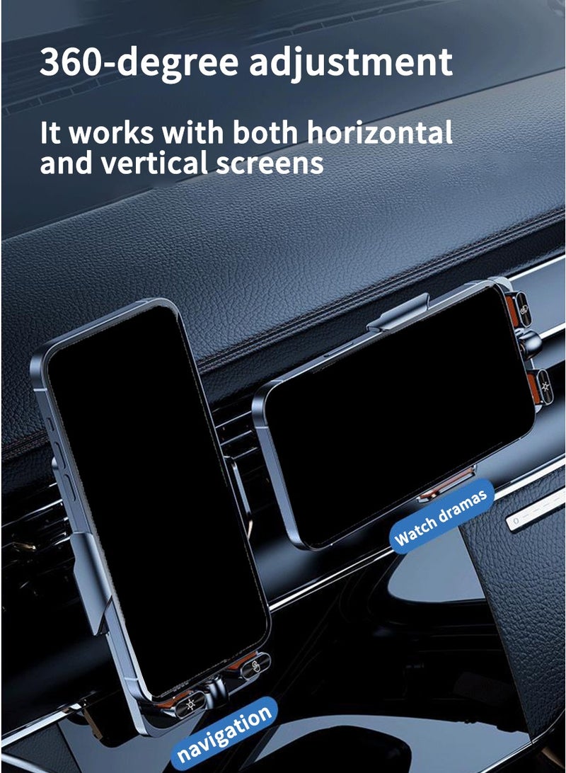 Car Phone Holder Mount Car Mount - Wireless Charging Car Mount, Mounted on Car Air Vent, Universal for All Vehicle Models and Compatible with All Mobile Phones - Image 4