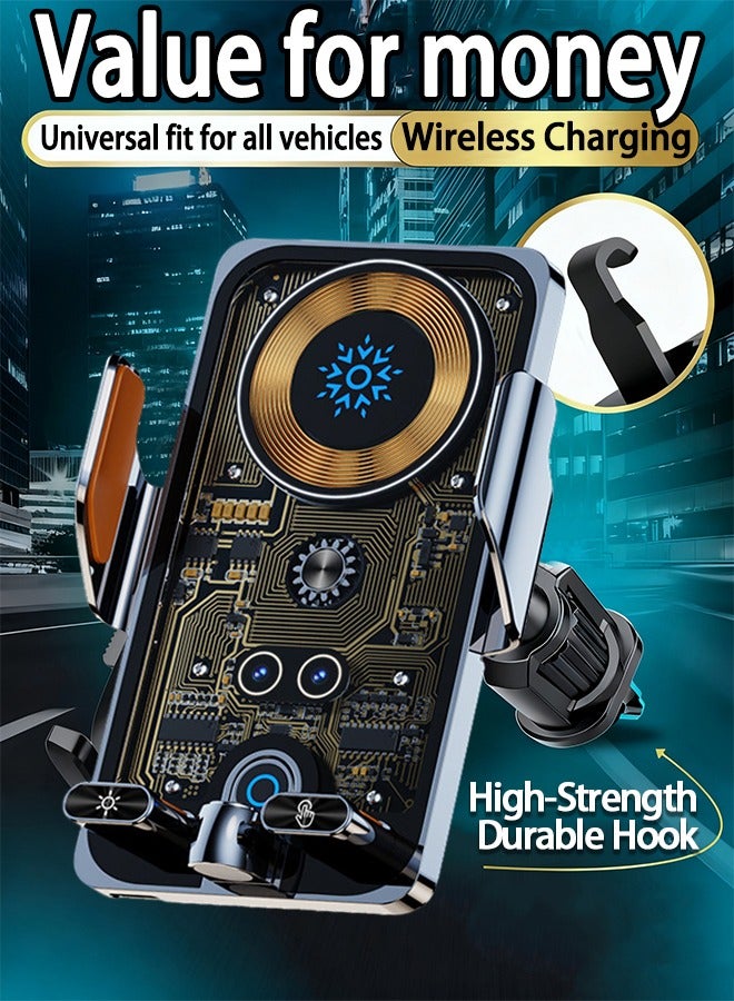 Car Phone Holder Mount Car Mount - Wireless Charging Car Mount, Mounted on Car Air Vent, Universal for All Vehicle Models and Compatible with All Mobile Phones - Image 1