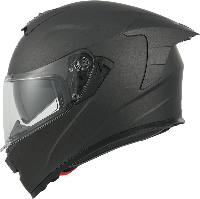 MY Motorcycle Full-Face Helmet with Sun Visor, ECE 22.06 Approved, Model MY-936, Matt Titanium - Image 2
