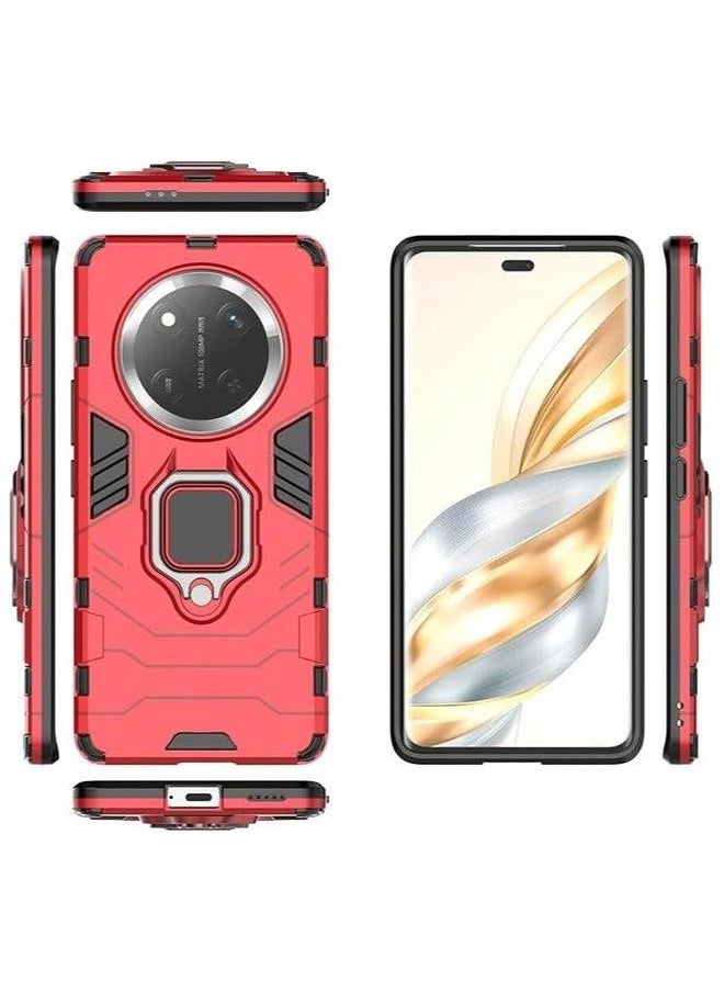 Generic Case Compatible with Honor X9c 6.78 Inch Released 2024, 360° Metal Ring Kickstand and Magnetic Car Mount, 2in1 Hybrid Shockproof for  - Image 2
