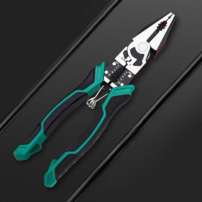 9Inch Heavy Duty Steel Diagonal Pliers for Wire Stripping Crimping and Electrical Tasks Ergonomic Pliers - Image 4