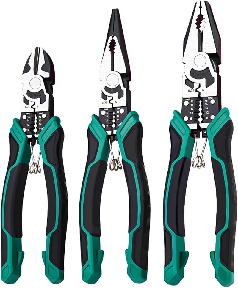 9Inch Heavy Duty Steel Diagonal Pliers for Wire Stripping Crimping and Electrical Tasks Ergonomic Pliers - Image 3