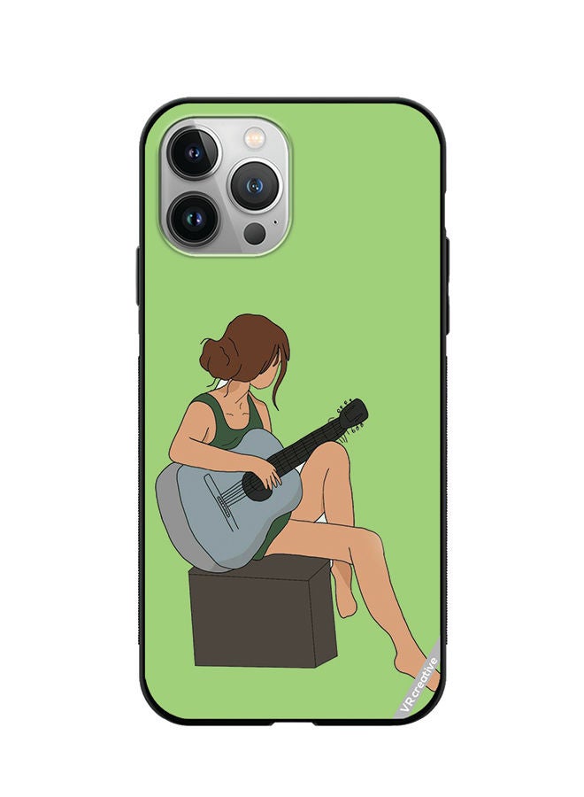 VR CREATIVE Protective Case Cover For Apple iPhone 11 Pro Max Girl With Guitar Design Multicolour  - Image 1