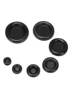 KRIONKART KRIONKART Blanking Closed Rubber Grommets Wire Cable Grommets Pack of 100 12mm  - Image 1