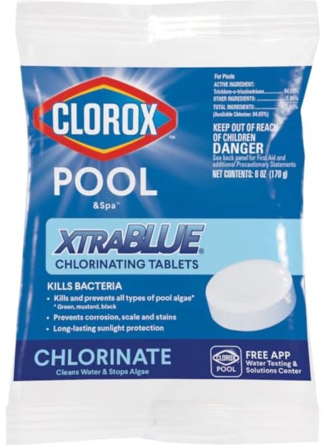 Clorox PoolSpa 22401CLX Chlorinating Tablets 6 oz White 