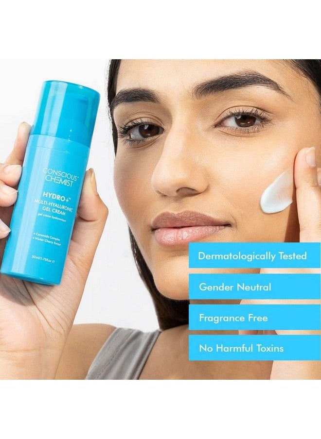 CONSCIOUS CHEMIST - Hyaluronic Acid Face Gel With Ceramides Lightweight Gel Cream Plumps & Hydrates Treats Dull & Dehydrated Ski 50Ml - Image 1