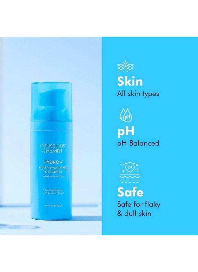 CONSCIOUS CHEMIST - Hyaluronic Acid Face Gel With Ceramides Lightweight Gel Cream Plumps & Hydrates Treats Dull & Dehydrated Ski 50Ml - Image 1