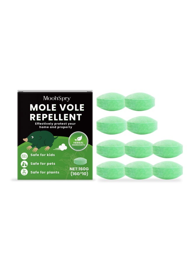 Generic Mole Repellent Pills Outdoor Courtyard Mole Repellent Smell Repellent Free from Mole Interference Repellent Pills*10+Mesh Bags*3  - Image 1