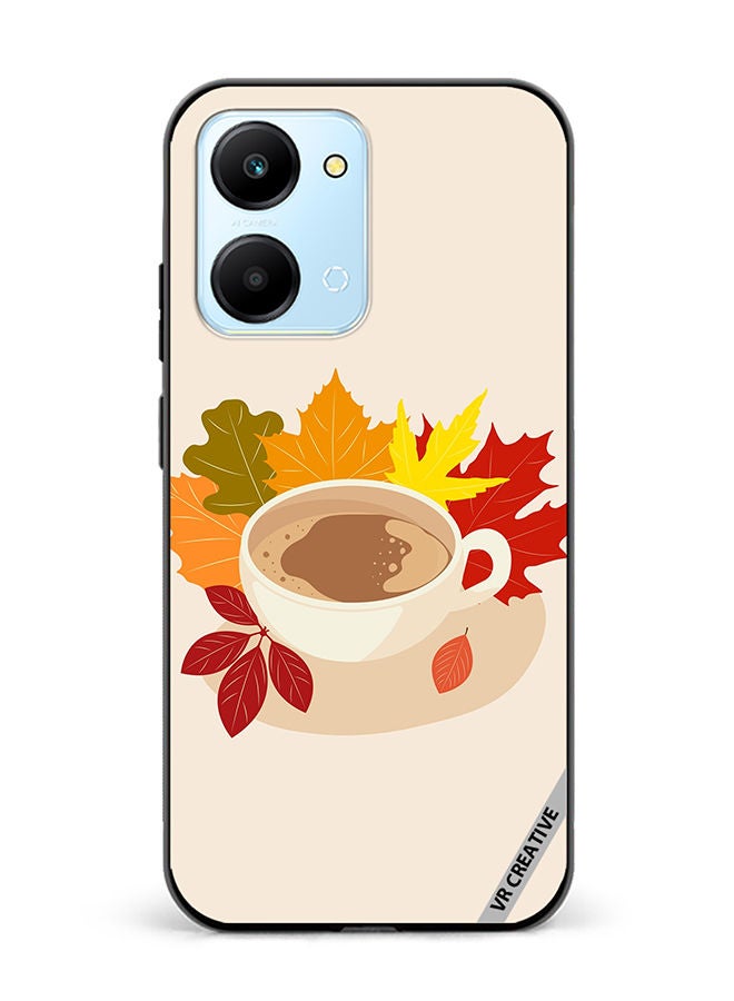 VR CREATIVE Protective Case Cover For Honor Play7T A Cup Of Coffee With Colorful Design Multicolour - Image 1