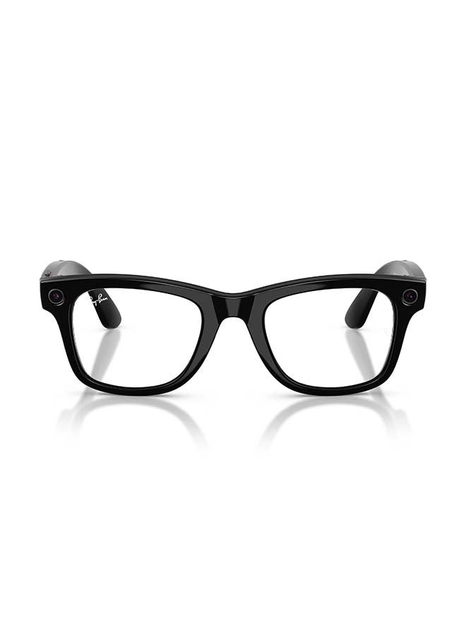 ميتا RAY-BAN Wayfarer (Gen 2) Shiny Black Frame Clear to Graphite Green Transitions Lens Standard High bridge Shiny Black Clear to Graphite Green Transitions - Image 1