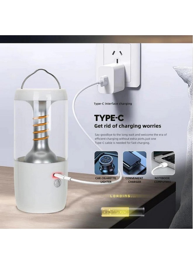 SEMITO Emergency Lantern led Light Rechargeable Light Camping Lantern Camping Torch Camping Atmosphere Light, Waterproof Portable lamp USB-C Rechargeable Outdoor Light Tent Decorative Lantern 3 Mode - Image 5