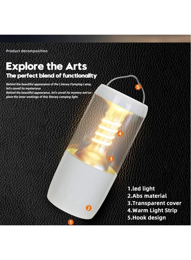 SEMITO Emergency Lantern led Light Rechargeable Light Camping Lantern Camping Torch Camping Atmosphere Light, Waterproof Portable lamp USB-C Rechargeable Outdoor Light Tent Decorative Lantern 3 Mode - Image 2