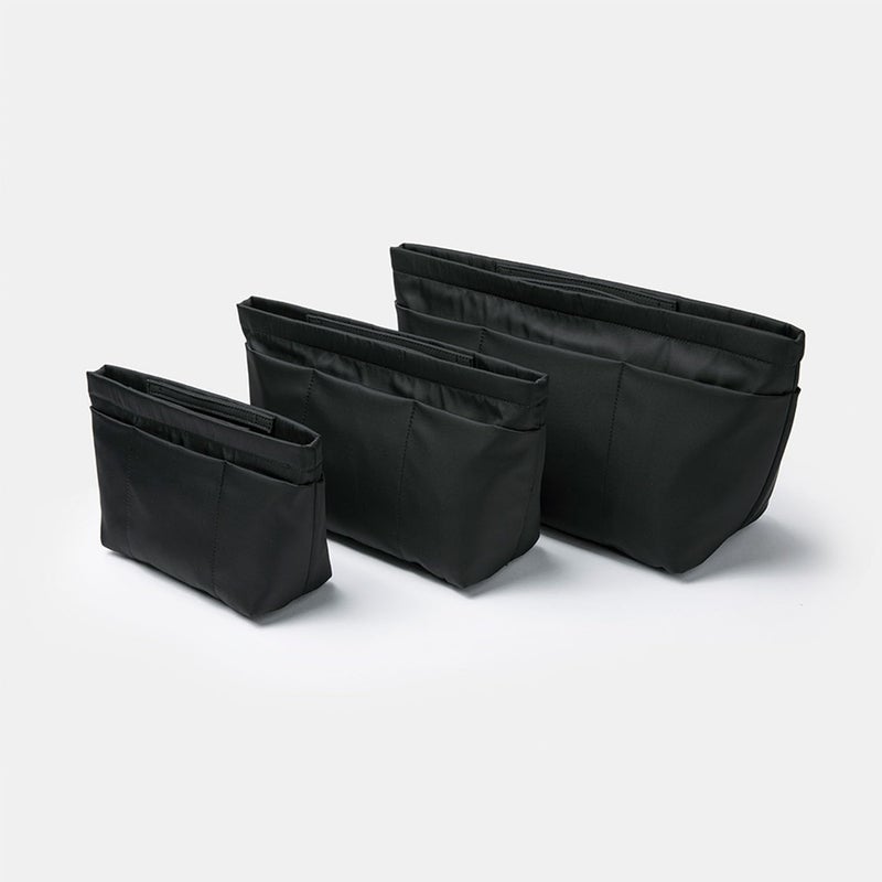 YONBEN Handbag Organizer Insert Tote Shaper Bag Large Purse Organizer Insert Lightweight & Durable Nylon inner bag (L, black) - Image 5