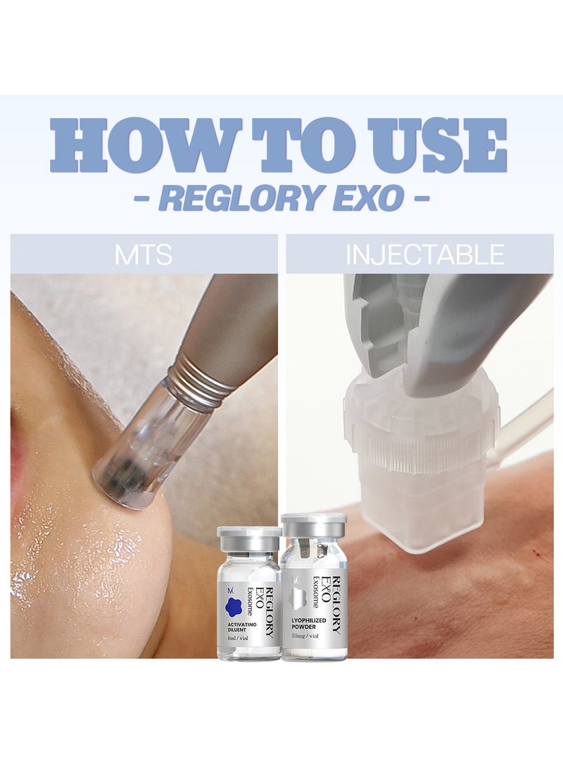 stayve Medisco Reglory EXO Advanced Exosome Skin Glow Regeneration Solution for Youthful Hydrated Skin 1x50mg + 1x6ml - Image 4