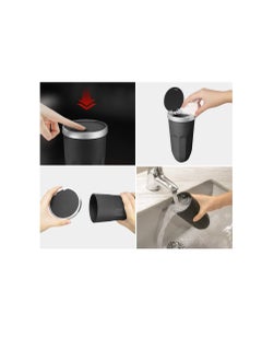Excefore Car Trash Can with Lid, Vehicle Interior Garbage, Leakproof Vehicle Trash Bin, Van Waste Holder, Used in Car Home Office (Black)  - Image 5