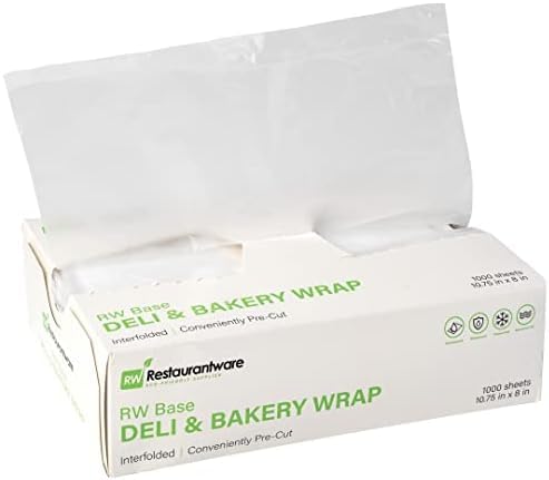 Restaurantware-RW Base 10.75 x 8 Inch Plastic Deli Sheets, 1000 Interfolded Butcher Plastic Wraps - Pre-Cut, Disposable, Clear Sandwich Wrap Sheets, Microwavable, Freezable - Image 1