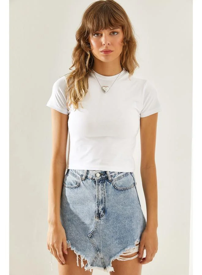 Ginger Basics Crew Neck Fitted T-shirt