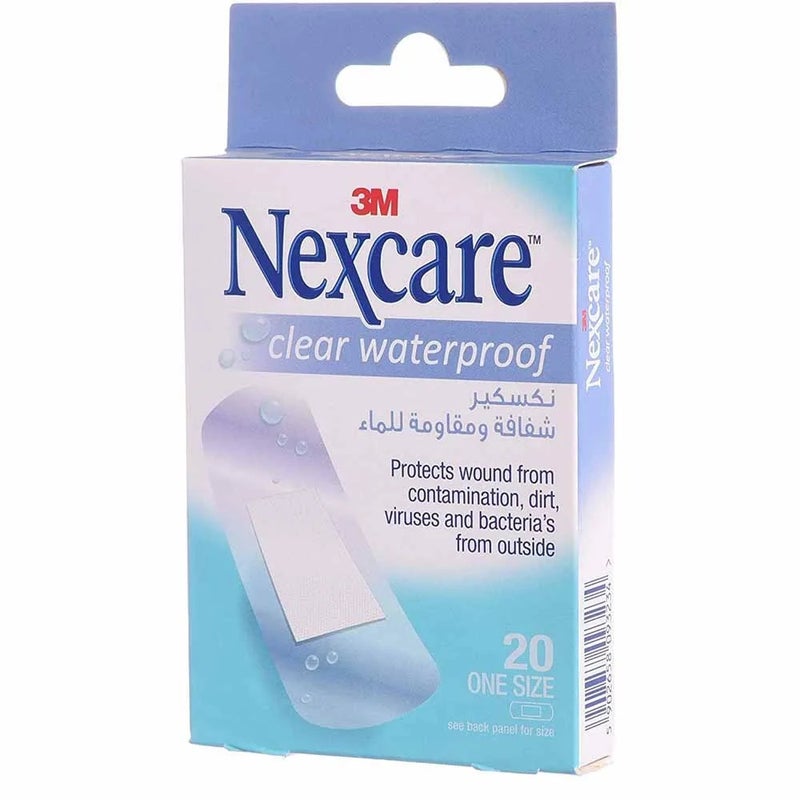 3M Nexcare 20 Clear Waterproof Bandages