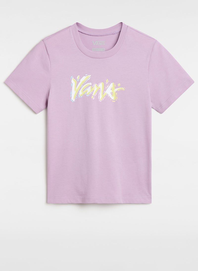 فانز تيشيرت مطبوع للأطفال بيست فريندز فور إيفر - Image 1