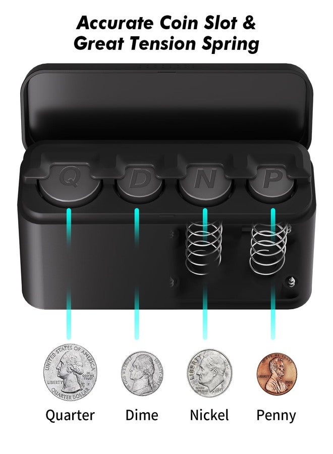 ANCHOM Coin Holder for Car, Larger Capacity Car Change Coin Holder Organizer, Coin Dispenser Storage Fit for Most Car Trucks Accessories - Image 3