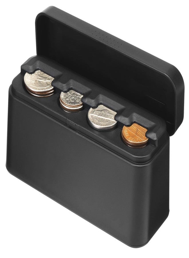 ANCHOM Coin Holder for Car, Larger Capacity Car Change Coin Holder Organizer, Coin Dispenser Storage Fit for Most Car Trucks Accessories - Image 1