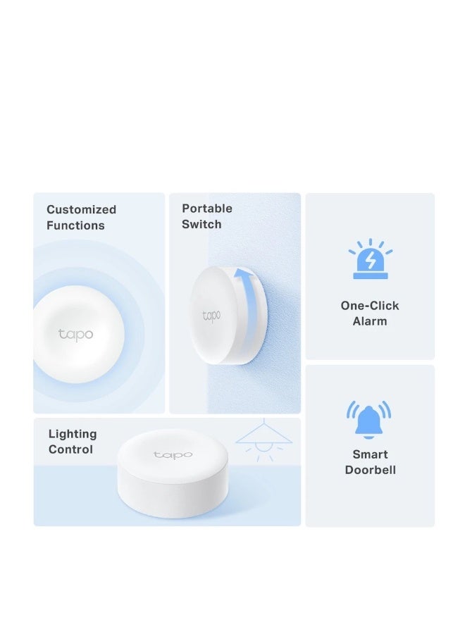 tapo TP-Link Tapo S200B Smart Wireless Mini Switch with App Control, Doorbell Function - Image 2
