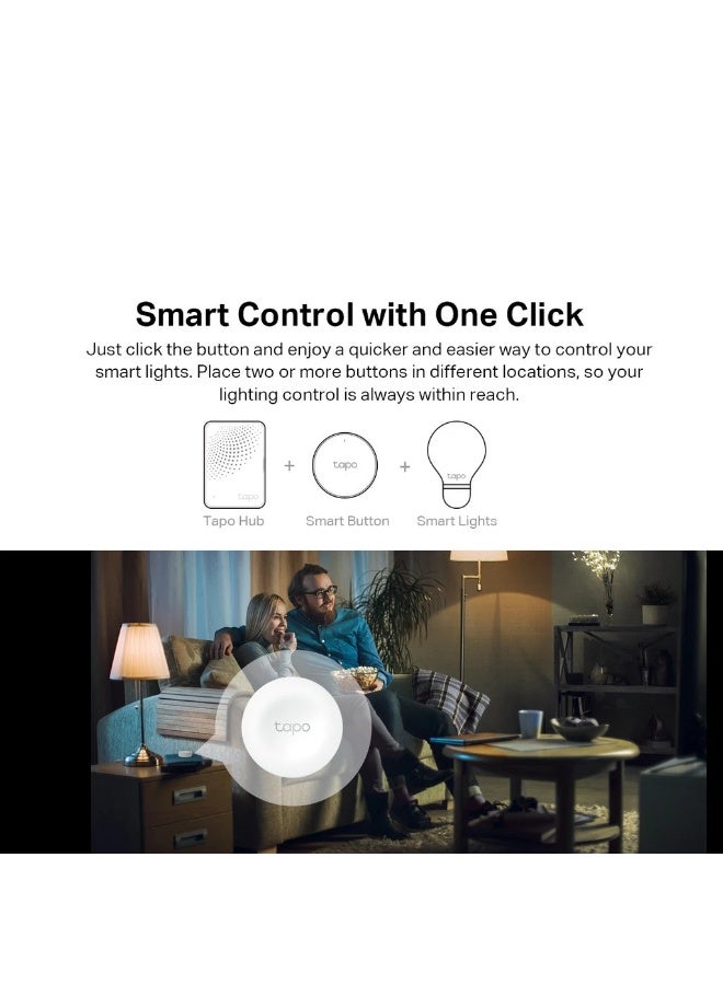 tapo TP-Link Tapo S200B Smart Wireless Mini Switch with App Control, Doorbell Function - Image 3