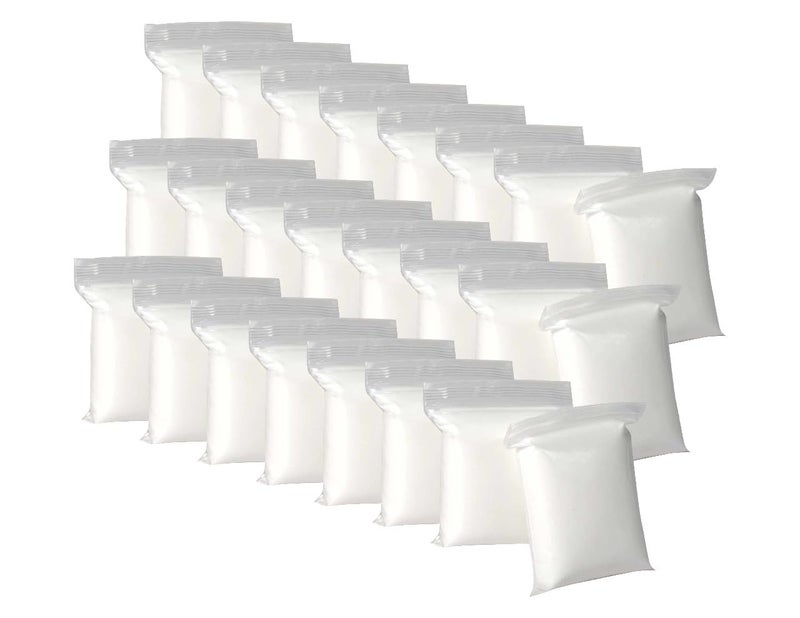 Artsity White Air Dry Foam Clay Total 8oz - Super Soft Modeling Clay for Kids Age 3-12, Ultra Light, Safe & Non-Toxic Molding Clay, Perfect for Arts & Crafts, Gift for Boys and Girls, 24-Set of 0.33oz Bags - Image 1