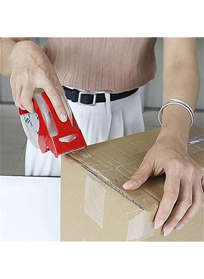 رينكس لفات اشرطة لاصقة للاستعمال مرة ة وشديدة التحمل ولا تصدر ضوضاء، لاعادة التعئة وللختم والتعئة والقل والتخزي والشح م جودير، 4 قطع، 48 سم × 100 متر، شفافة، م غوودر - Image 3