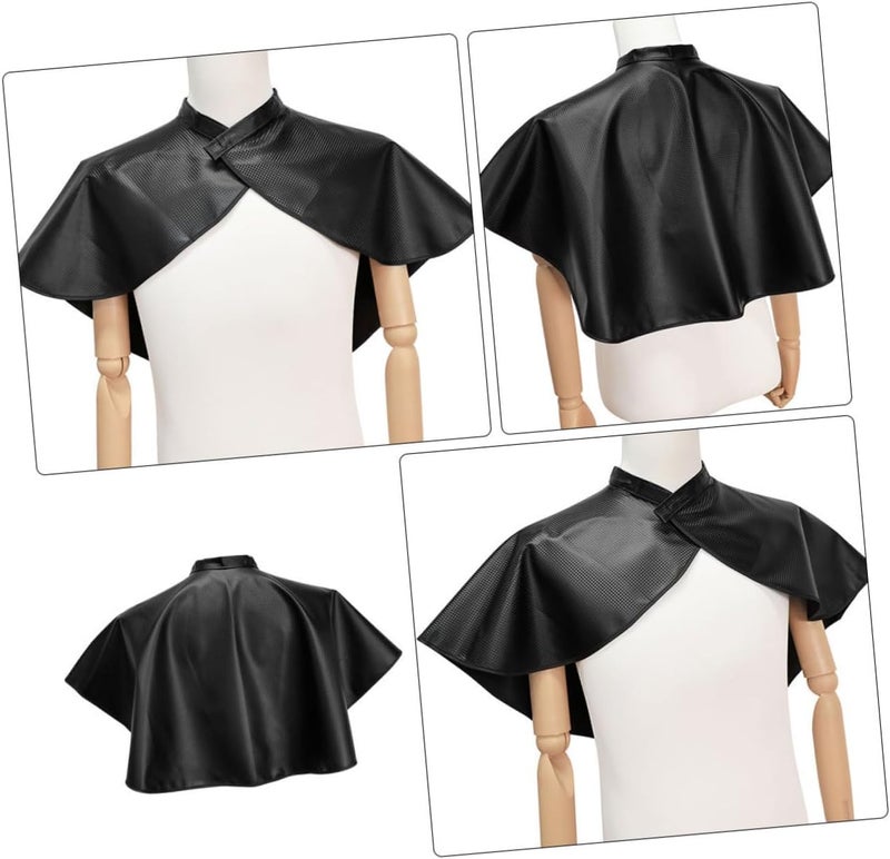 Waterproof Hair Coloring Cape 2pcs Black Salon Barber Apron Haircut Smock for Styling and Dyeing - Image 4