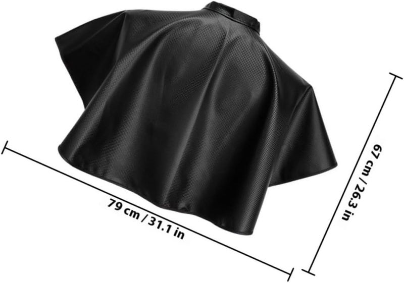 Waterproof Hair Coloring Cape 2pcs Black Salon Barber Apron Haircut Smock for Styling and Dyeing - Image 2