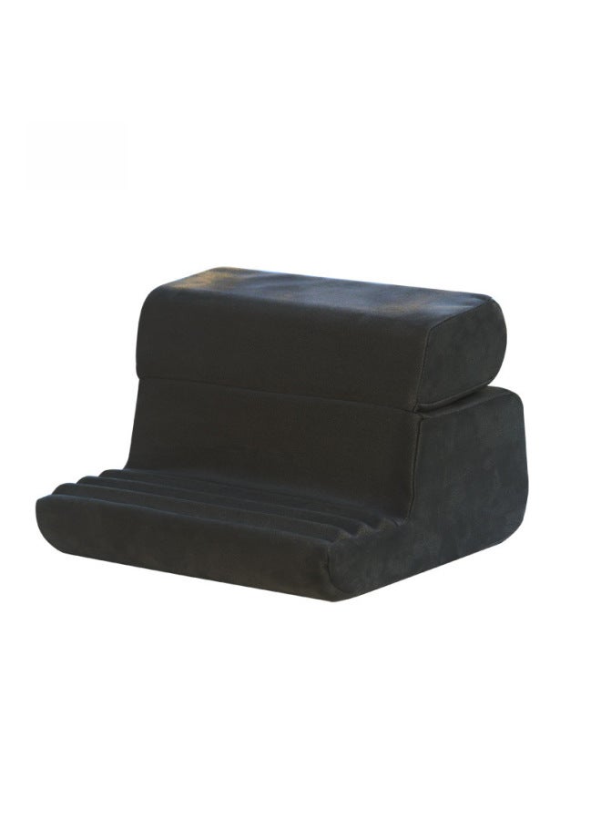 2+1 Pillow Tablet Bracket Pillow Pad Pillow Mobile Phone Tablet Bracket Pillow-Color:Black - Image 1