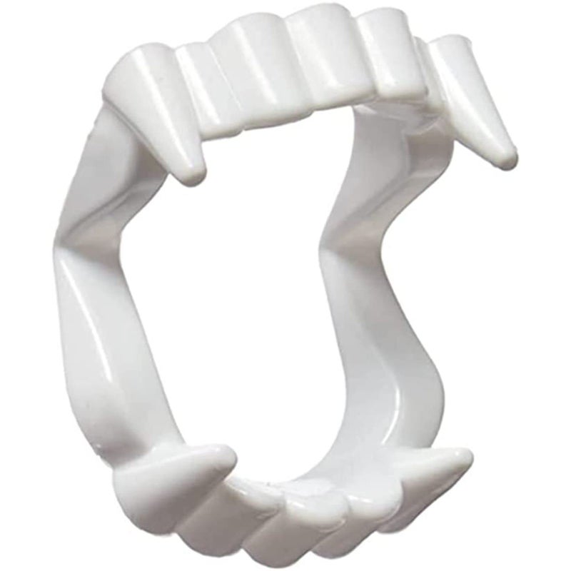 DELIGHTBOX 12 Vampire Fangs Plastic Teeth, Werewolf Masquerade Teeth Dress Up Costume Fangs Halloween Cosplay Party Favors for Supplies Masquerade Christmas - Image 1