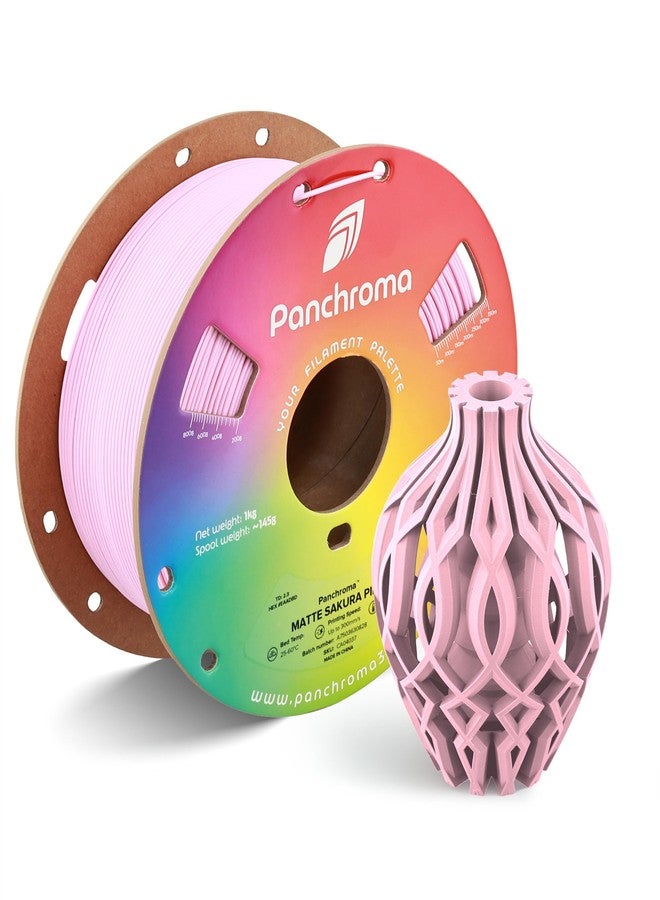Polymaker Panchroma PLA Filament, Matte Sakura Pink 1.75mm 3D Printing Filament, 3D Printer PLA Filament, Fit Most FDM 3D Printers, 1kg Spool (2.2lbs) - Image 1