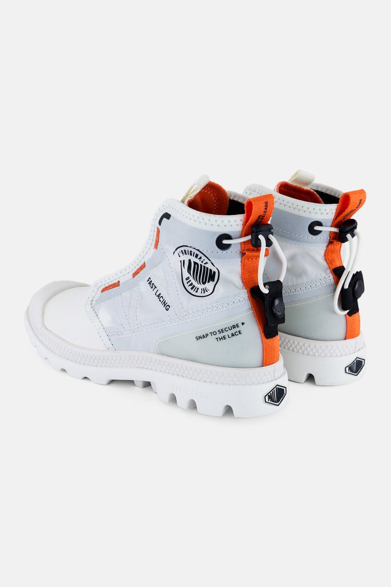 PALLADIUM Kids Boy Pampa Travel Lite Toggle Closure Casual Shoes, White  - Image 2