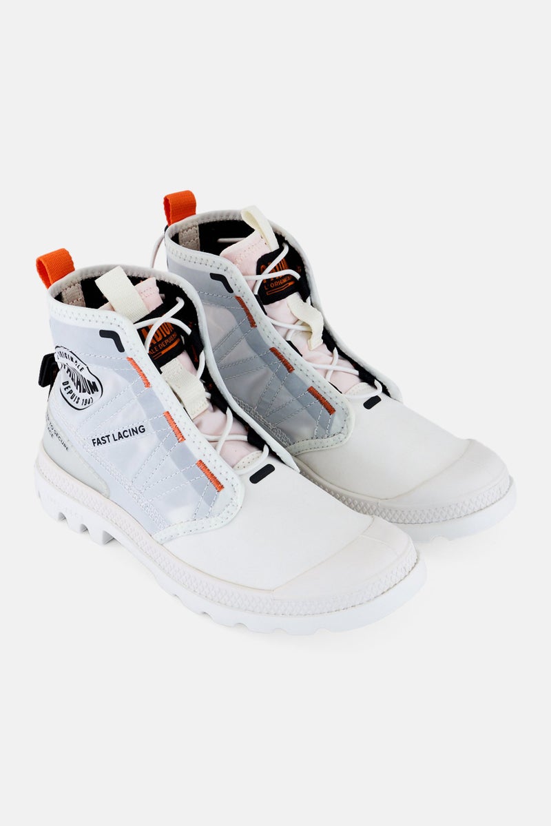 PALLADIUM Kids Boy Pampa Travel Lite Toggle Closure Casual Shoes, White  - Image 1