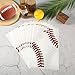 PEUTIER 50pcs Baseball Party Gift Bags Baseball Goodie Bags Favors Sport Theme Party Favor Practical Gift Bag for Birthday Presents Packing Candy Snack Goodie Storage White Red - Image 4