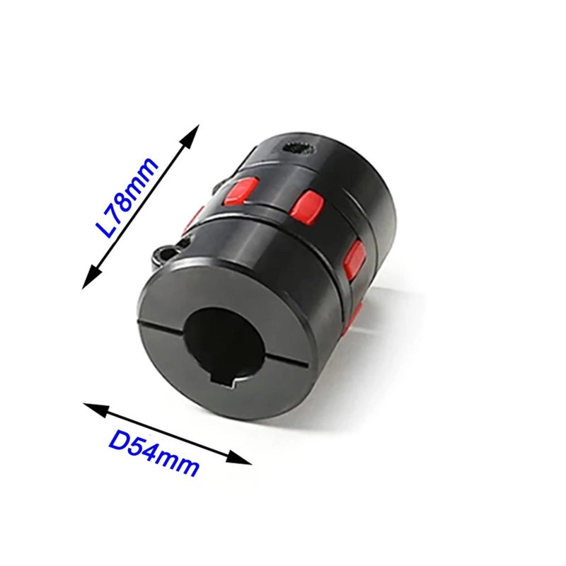Clamp Type Flexible Jaw Spider Coupler Plum Steel Shaft For Motor Ballscrew Size 14x14mm - Image 3