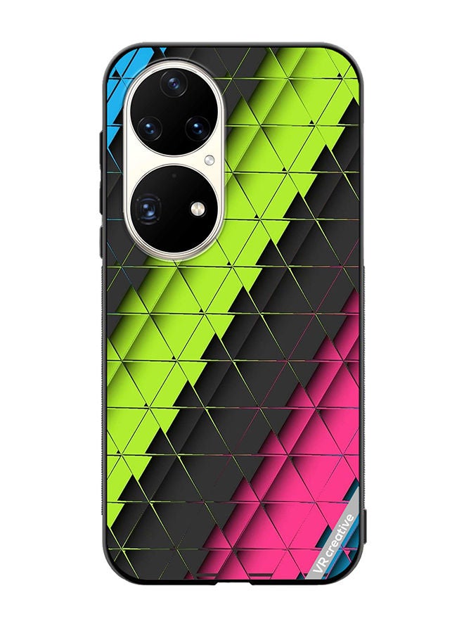VR CREATIVE Protective Case Cover For Huawei P50 Pro Multicolor Abstract Design - Image 1
