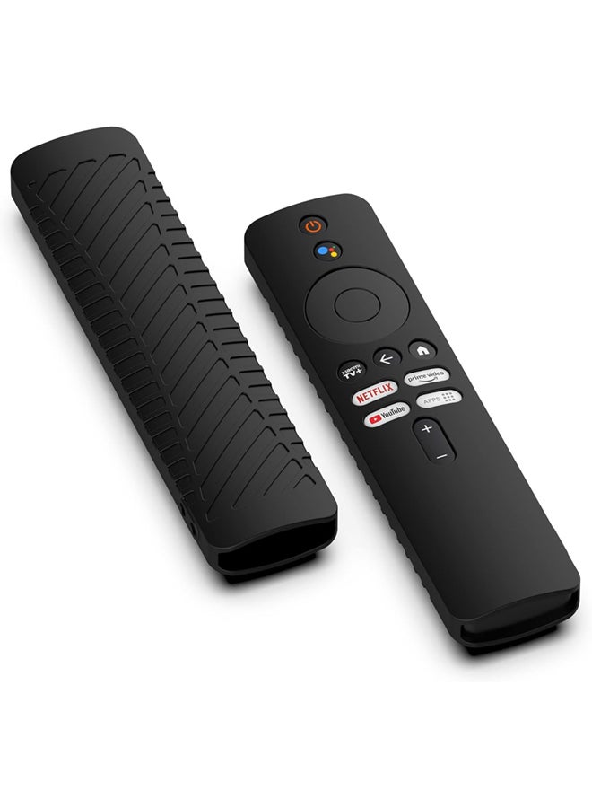 SJet Silicone Protective Case for Xiaomi Mi TV Box S (2nd Gen)Remote Control Anti Slip Silicone Protective Skin Cover (Black) - Image 2