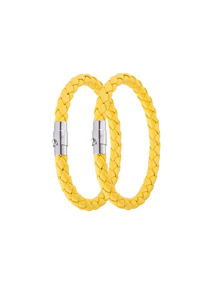 2 Pieces Leather Punk Bracelet  - Image 4