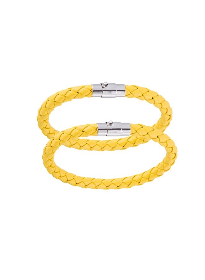 2 Pieces Leather Punk Bracelet  - Image 2