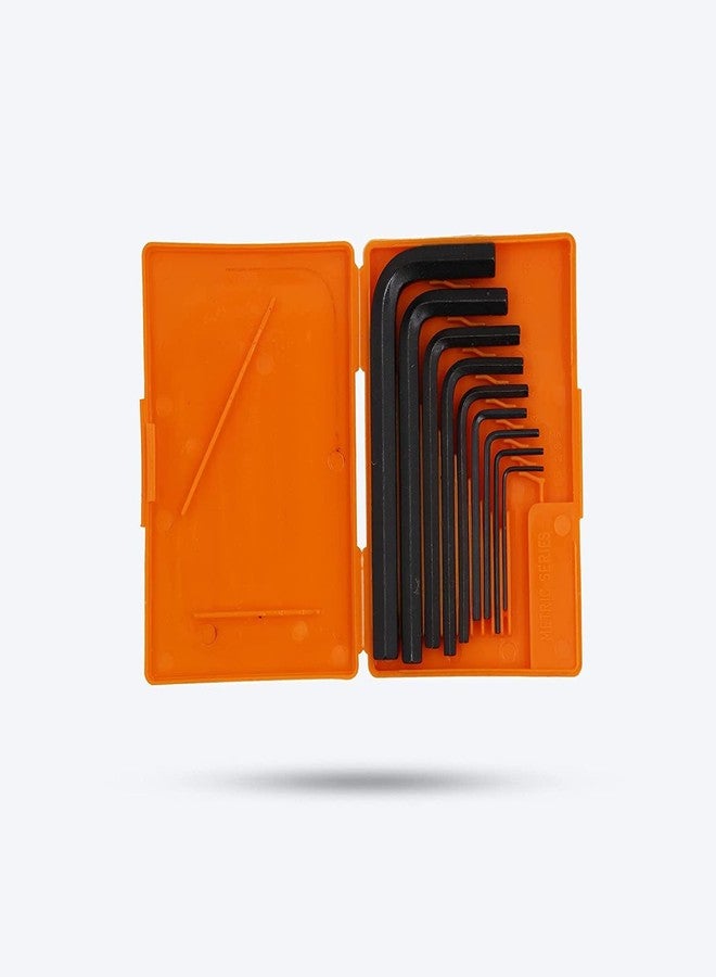 AGASTRIYA Allen Key Set 9 Pieces (1.5 mm, 2 mm, 2.5 mm, 3 mm, 4 mm, 5 mm, 6 mm, 8 mm, 10 mm) Hex Allen Key Tools Kit Hex Key Wrench Set Precise Manual Tool for Auto Repair Wrenches Spanners Hand Tools - Image 2