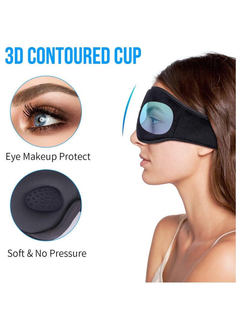 general Sleep Mask Bluetooth Earphones Bluetooth Sleep Mask Wireless Music Travel Sleep Headset with Ultra Thin HD Stereo Speakers and Portable Case - Image 2