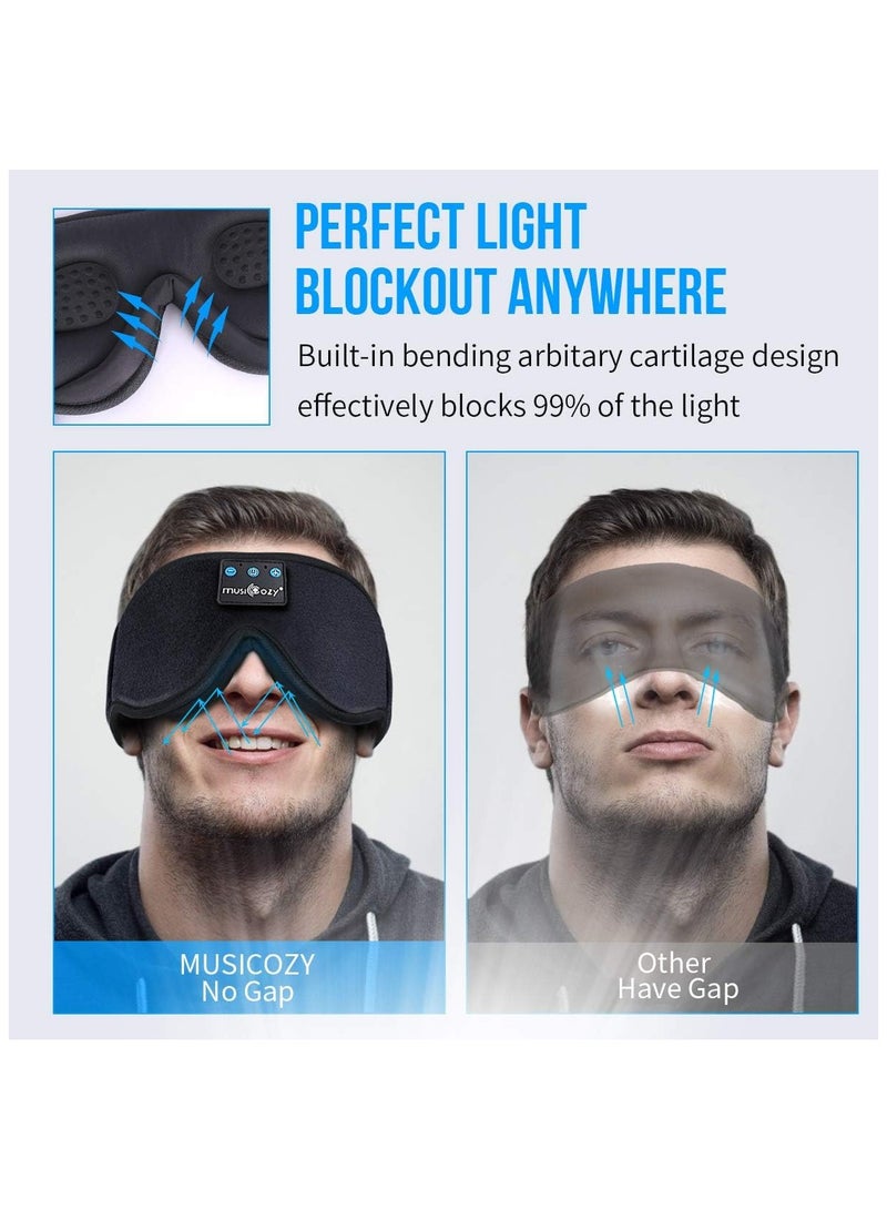 general Sleep Mask Bluetooth Earphones Bluetooth Sleep Mask Wireless Music Travel Sleep Headset with Ultra Thin HD Stereo Speakers and Portable Case - Image 3