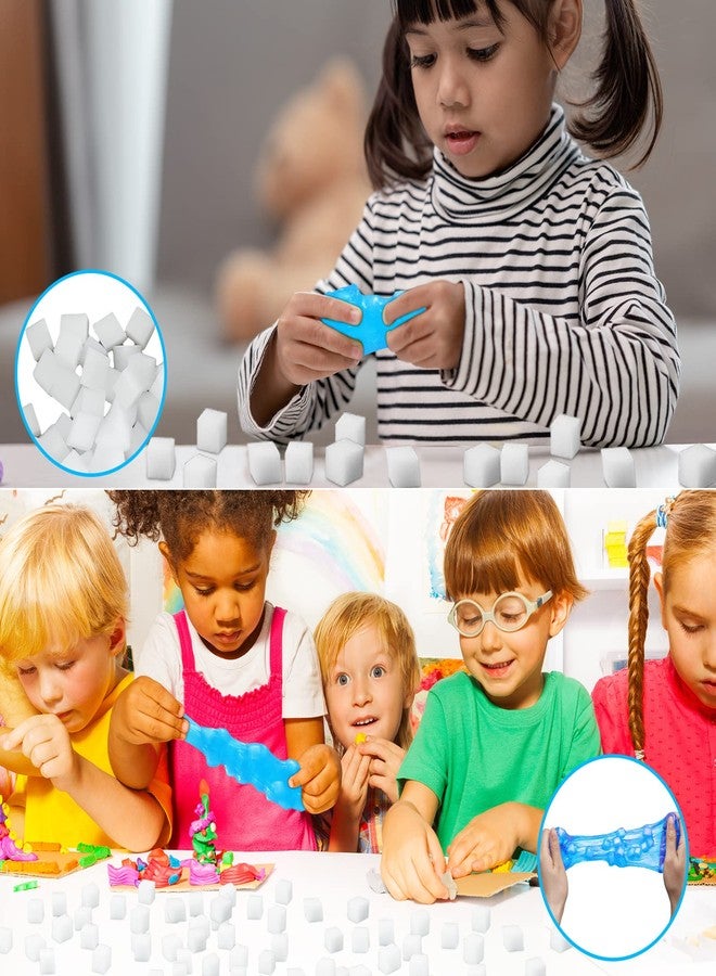 Junkin 1000 Pcs Jelly Cubes for Accessories Girls Boys DIY Crafts Birthday Party Favors, White, 0.39 x 0.39 Inch - Image 5