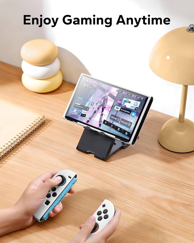 Jemdo Textured Grip Protective Case Compatible with Nintendo Switch 2 (2025) Only - White Matte Shockproof TPU Shell with Anti-Slip Handles, Ergonomic & Comfort Slim Back Cover - Image 5