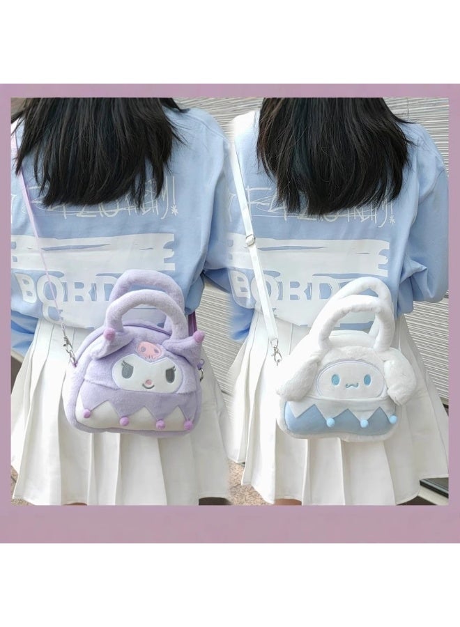 Sanrio Kuromi Plush Crossbody Bag with Adjustable Shoulder Strap Wallet Purse Shoulder Bag Coin Pouch Accessories for Women Girls - Image 2