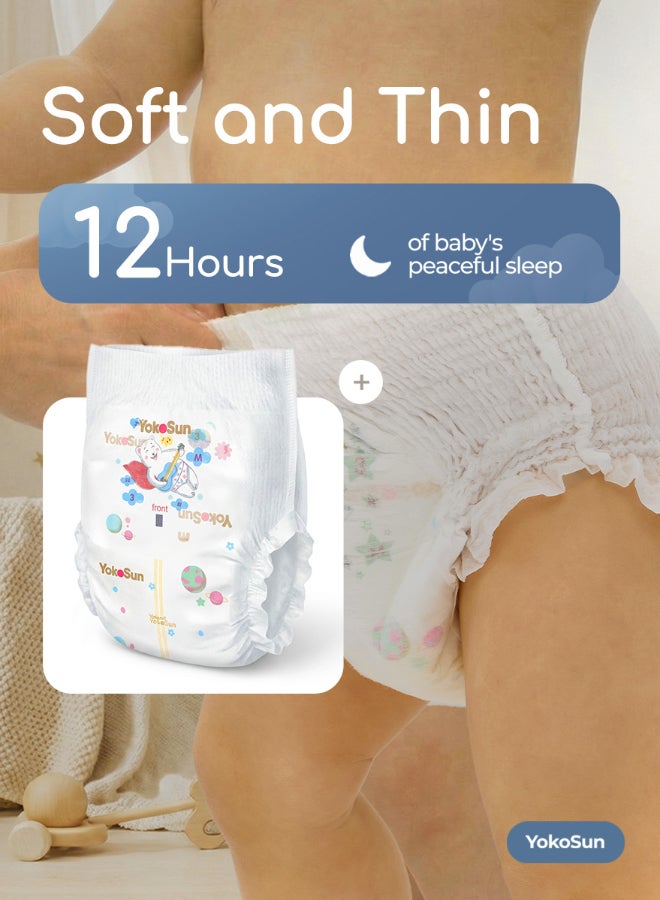 YokoSun Premium Baby Diaper Pants, Size 5 / XL (12-20 kg), 38 pcs â€“ Ultra-Soft, Hypoallergenic Nappies, Japanese Quality for Baby Skin Care, Leakproof with 12-Hour Dryness Protection - Image 4